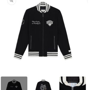 New York Or Nowhere x Knicks Motto Always Varsity Wool Jacket - M